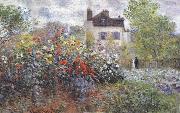 Claude Monet The Artist-s Garden in Argenteuil Sweden oil painting artist